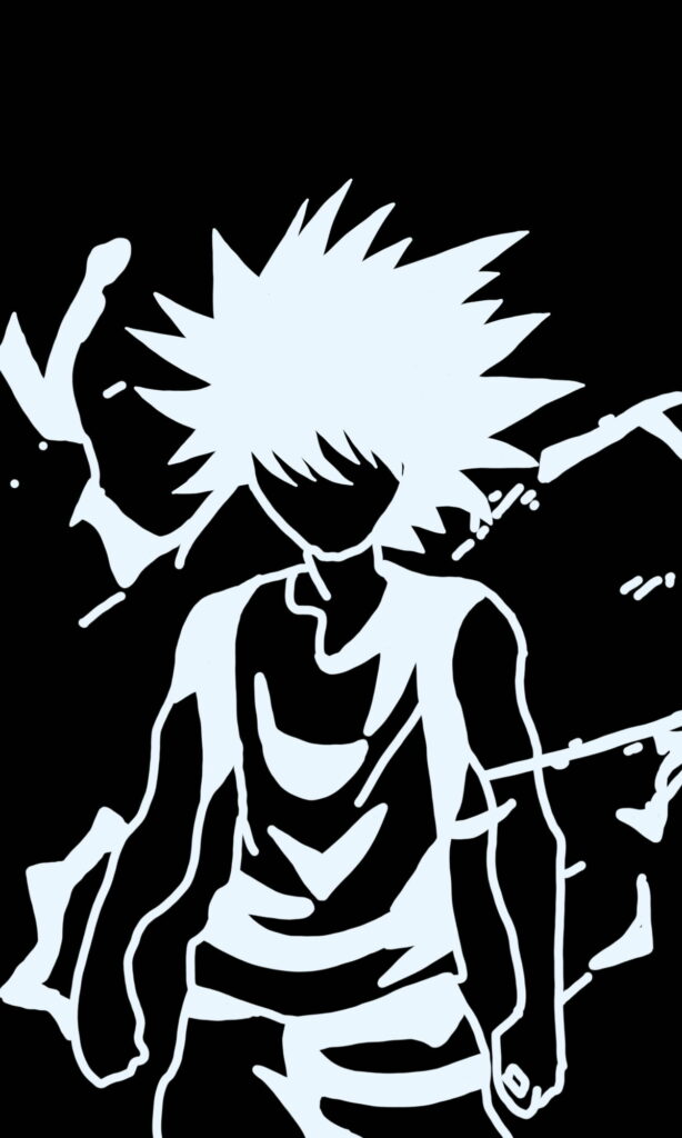 Electric Brilliance: Stunning HD Wallpaper of Killua Zoldyck from Hunter x Hunter!