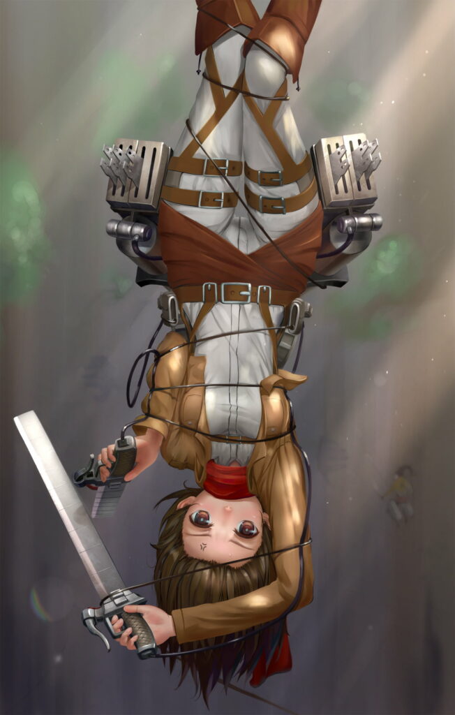 Mikasa Ackerman Unleashes Her Warrior Spirit: Attack on Titan Anime Girls HD Phone Wallpaper