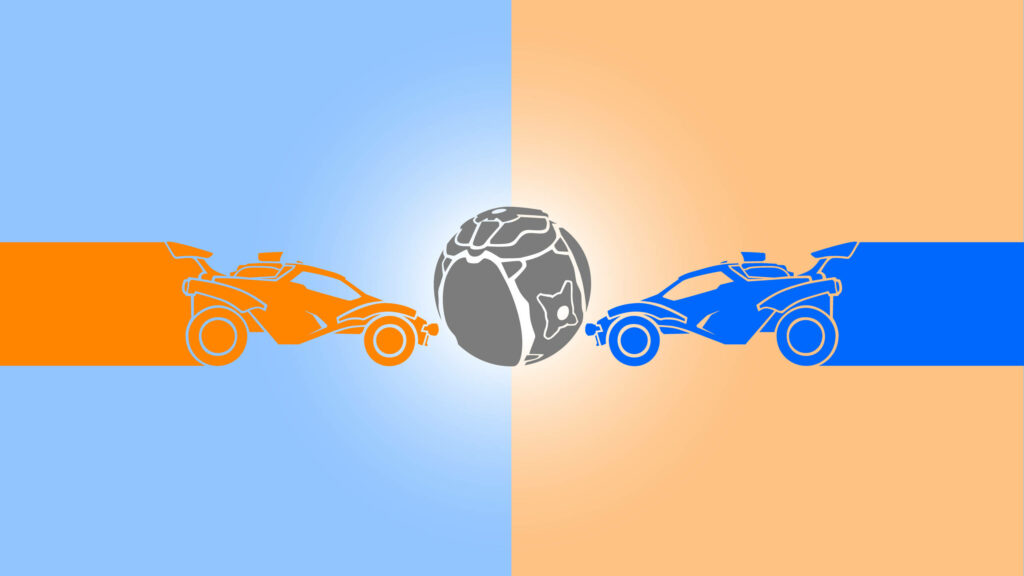 Revving Up the Excitement: A Spectacular HD Rocket League Artwork Bringing Life to the Game Wallpaper