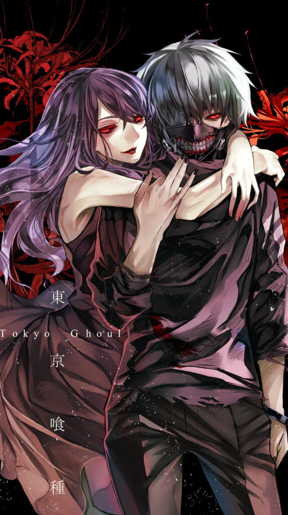 Immersive Tokyo Ghoul: Rize Gazing - High-Quality Phone Wallpaper Optimal for Background