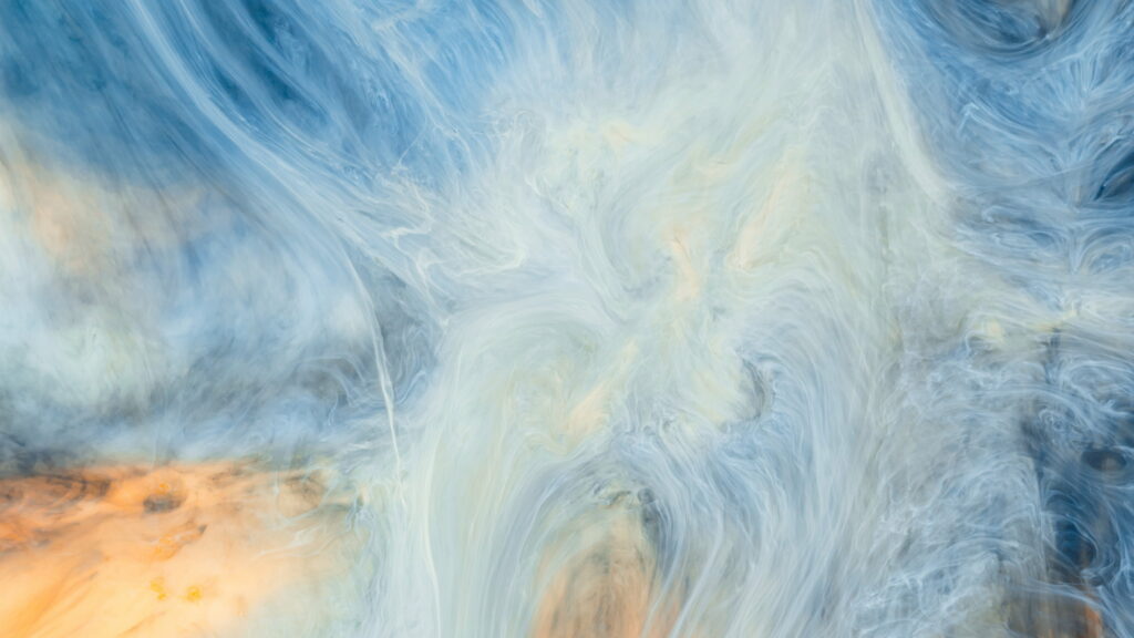 Dancing Colors: Mesmerizing Paint Smoke in HD Wallpaper Background