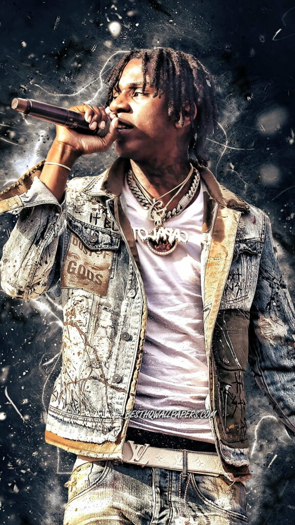 Capalot Paves the Way: Eminence of Polo G in a High-Definition Phone Wallpaper