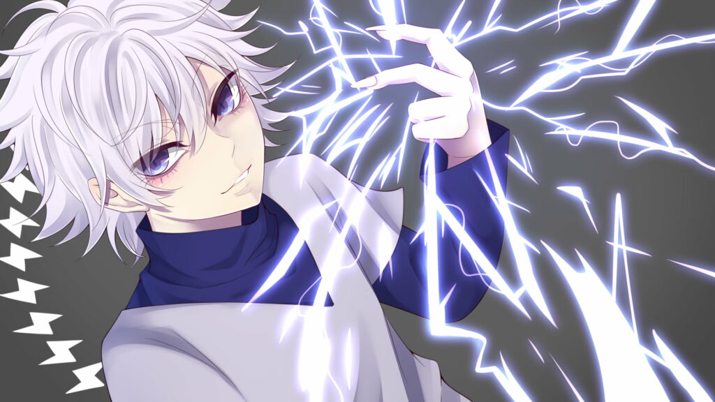 Assassin's Resolute Gaze - Killua Zoldyck HD Anime Wallpaper