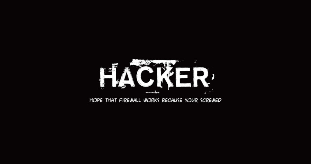 Hacker Quote Wallpaper: Sarcastic Humor on Black Background