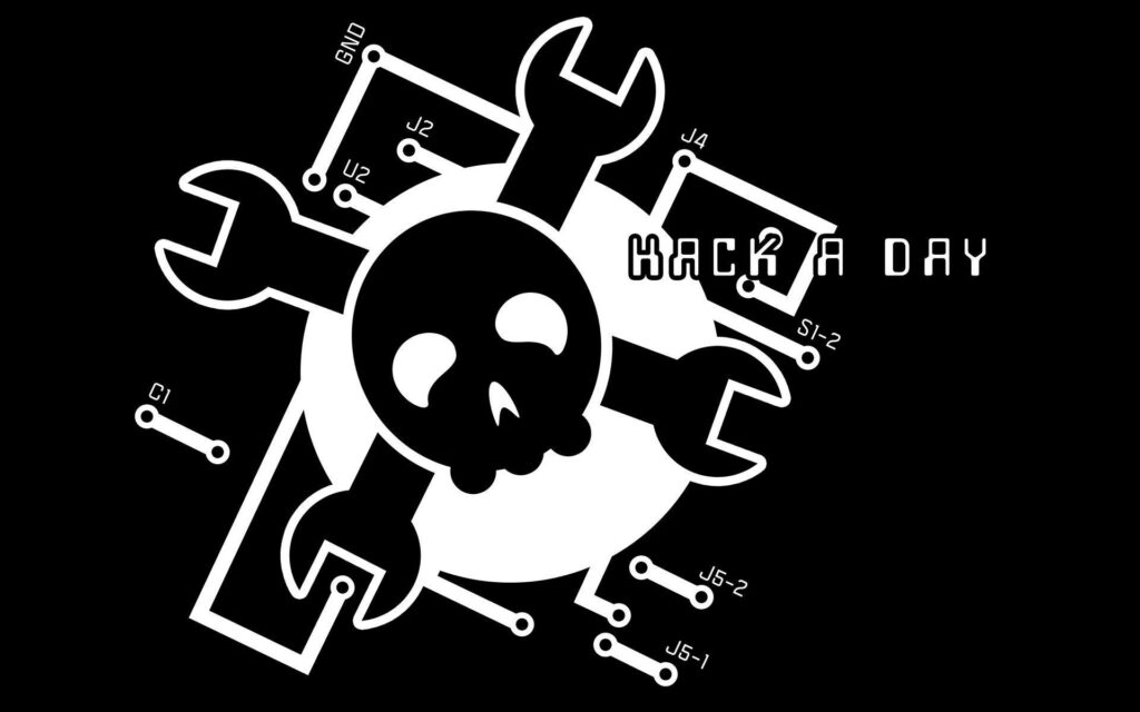 Hacker's Perspective: Monochromatic Skull in Full HD Wallpaper