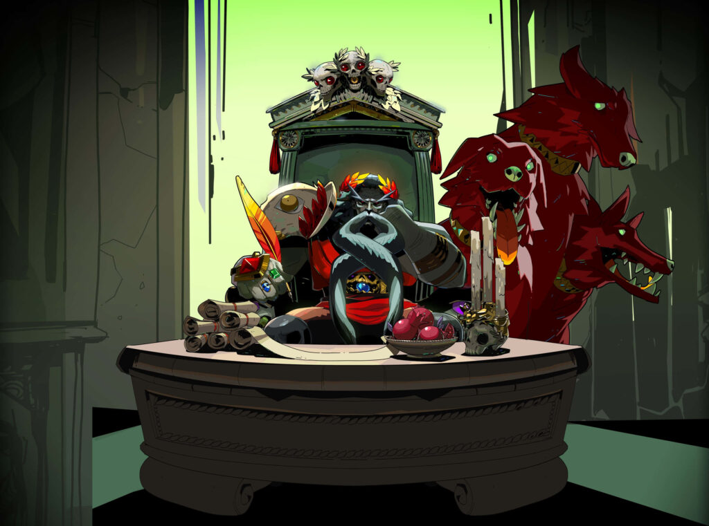 Hades Dynamic Wallpaper: Mythical Gathering with Throne & Creatures