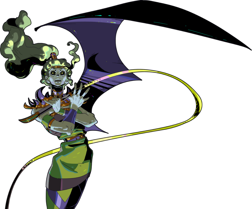 Hades Game Wallpaper: Elegant Character in Vibrant Colors