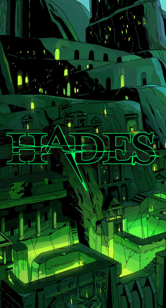 Hades Underworld Wallpaper: Dark Aesthetic & Glowing Green Structures