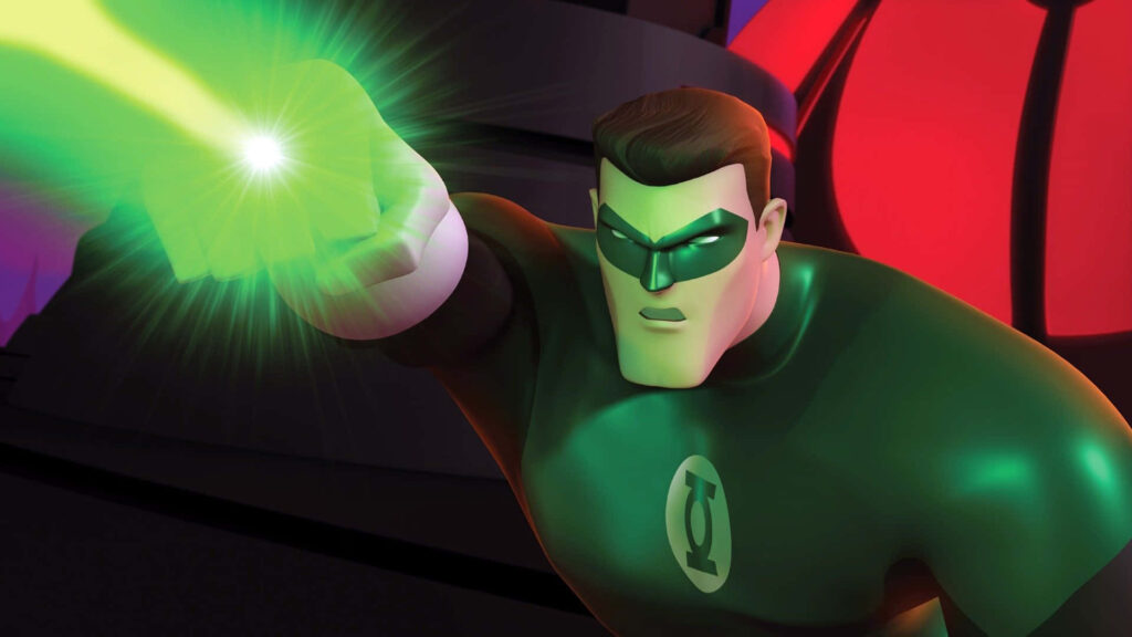 Vibrant Green Lantern Wallpaper: Hal Jordan's Power Ring in Action
