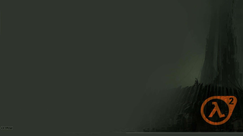 Half-Life 2 Wallpaper: Mysterious Atmosphere & Iconic Lambda Logo