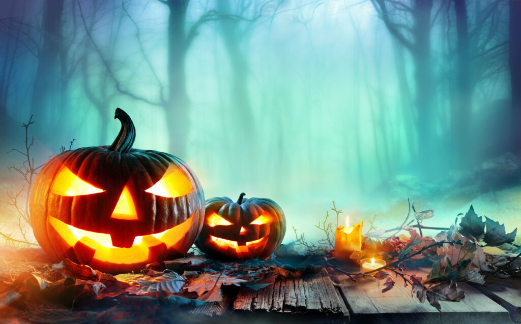 Festive Halloween Delight: Vibrant 8K Pumpkin Wallpaper for Memorable Celebrations