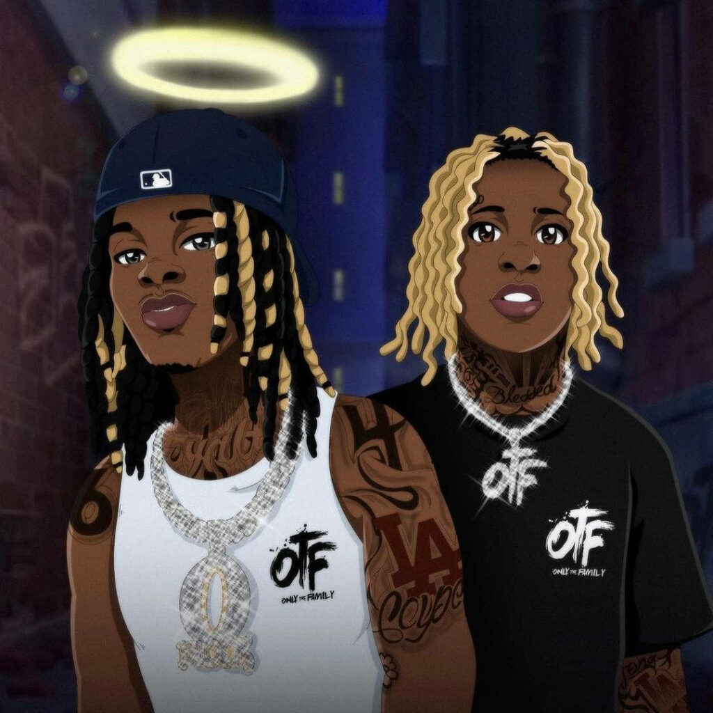 Heavenly Hip-Hop: A Divine Tribute to King Von and Lil Durk Wallpaper
