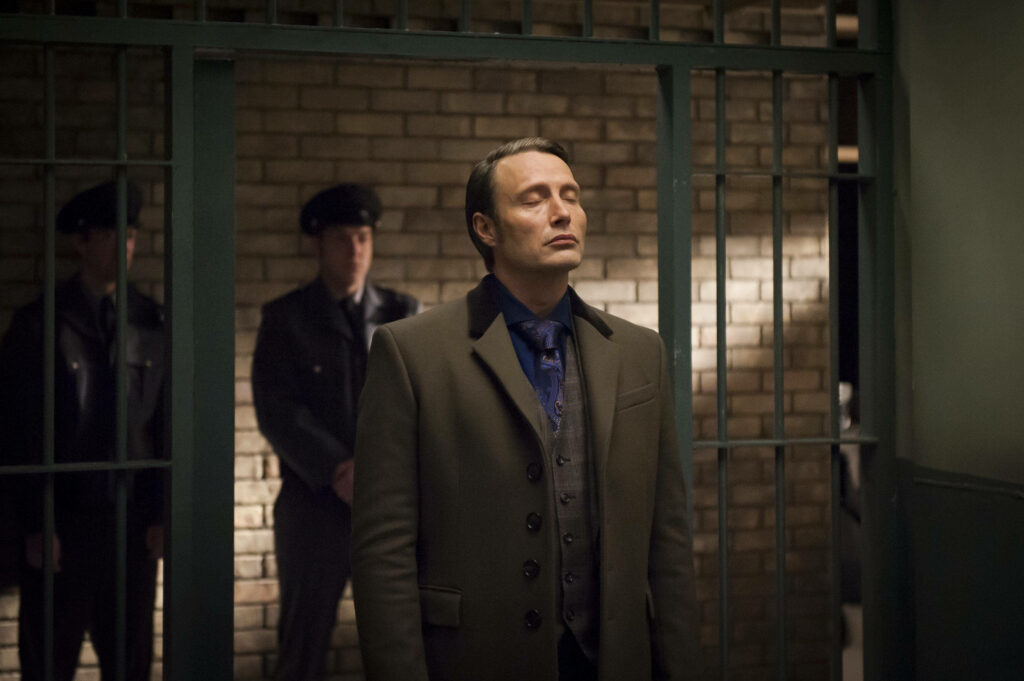 Hannibal Visits Will in Prison: Dramatic Wallpaper Background