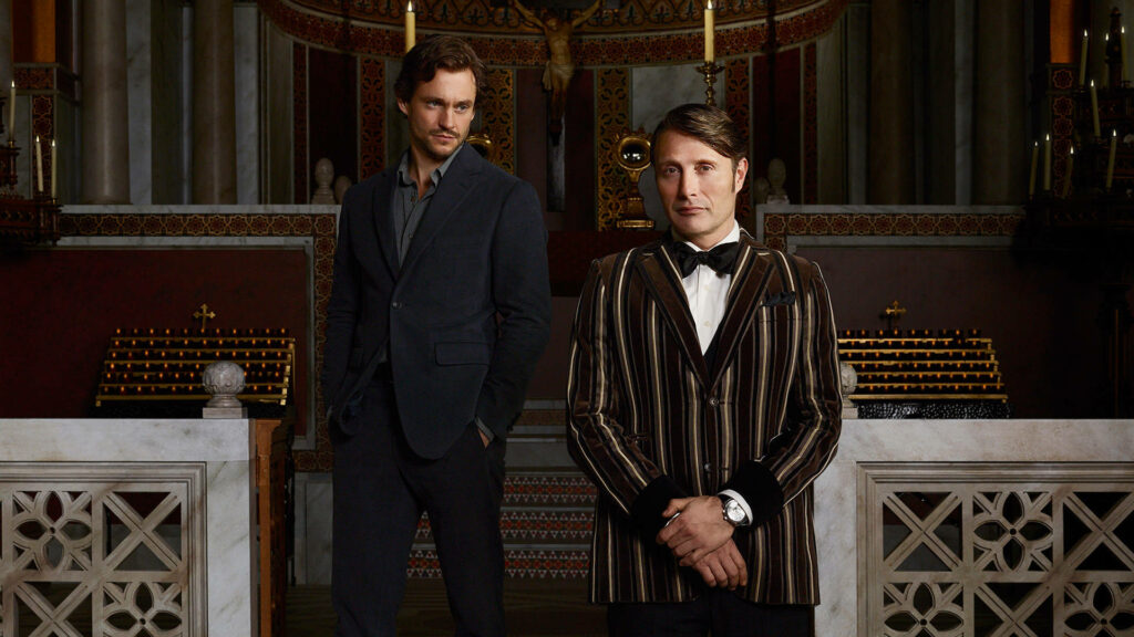 Hannibal & Will Graham Wallpaper: Stylish Intense Background