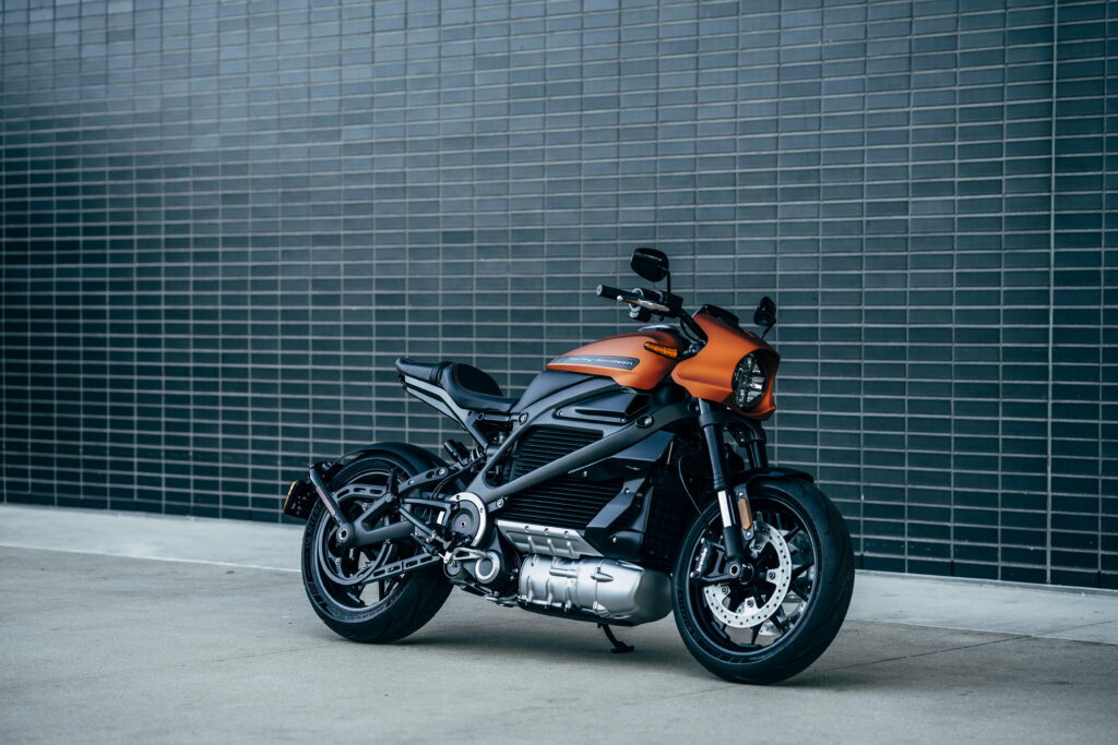 Harley-Davidson LiveWire: A Captivating Side View of the Electrifying Motorcycle in Stunning 5K Wallpaper