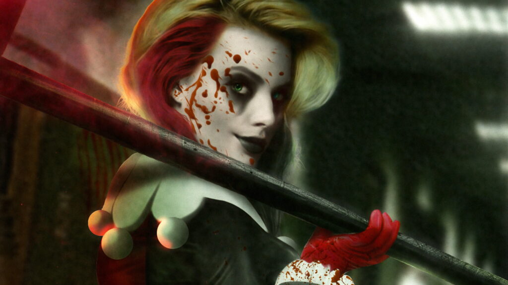 Harley Quinn: Reign of Crimson Delight - HD Wallpaper for a Vicious Queen