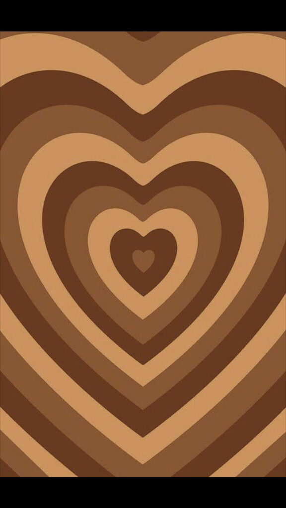 A Harmonious Symphony of Heartfelt Artistry: Immersive Shades of Charming Brown in an Aesthetic Background Wallpaper