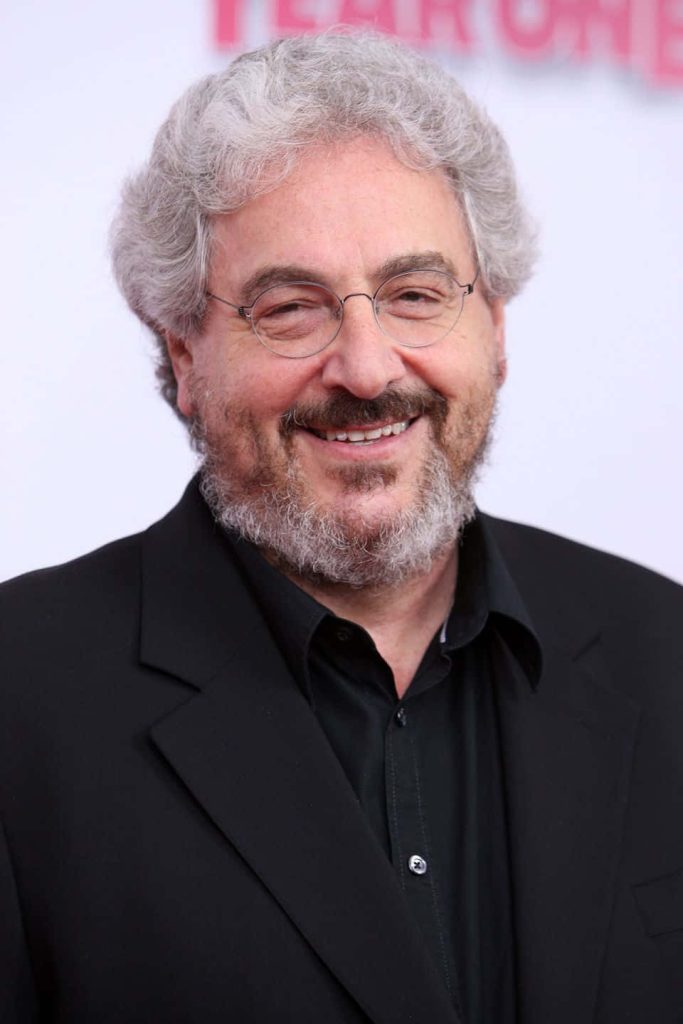Harold Ramis warm smile portrait with glasses Year One movie promotional background wallpaper