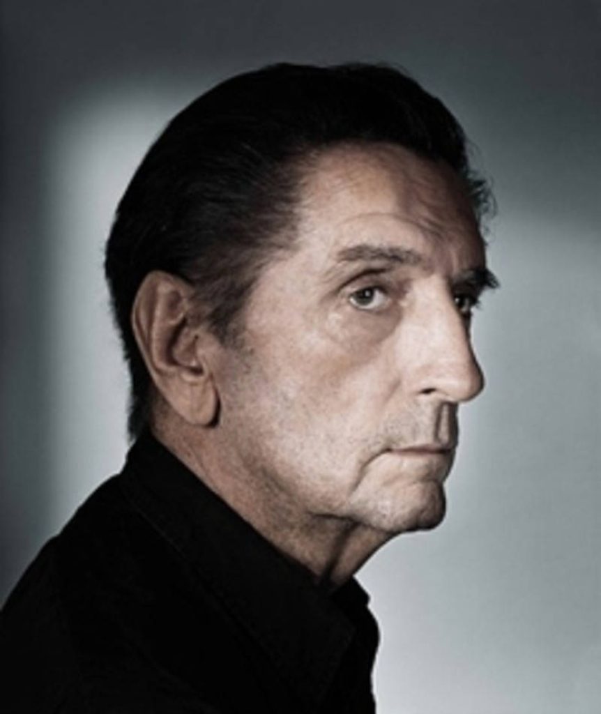 Harry Dean Stanton cinematic side profile portrait with dramatic lighting minimalist background wallpaper