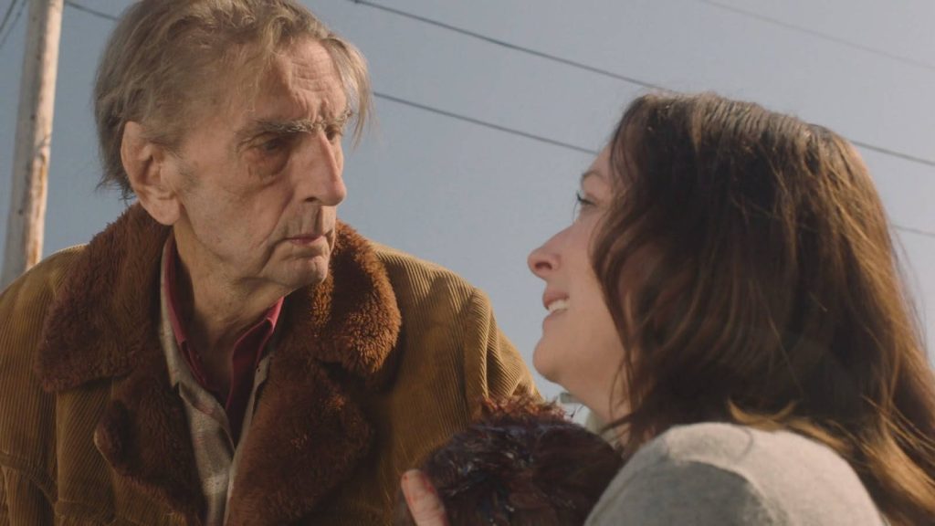 Harry Dean Stanton as Carl Rodd in Twin Peaks The Return outdoor moody conversation wallpaper