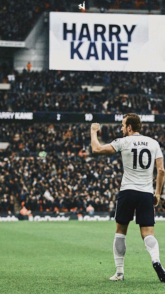 Harry Kane Celebrating: Dynamic Football Wallpaper Background
