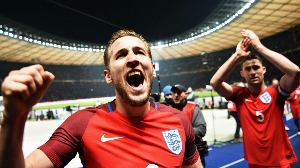 Passionate Harry Kane Celebrates | England Football Team Wallpaper