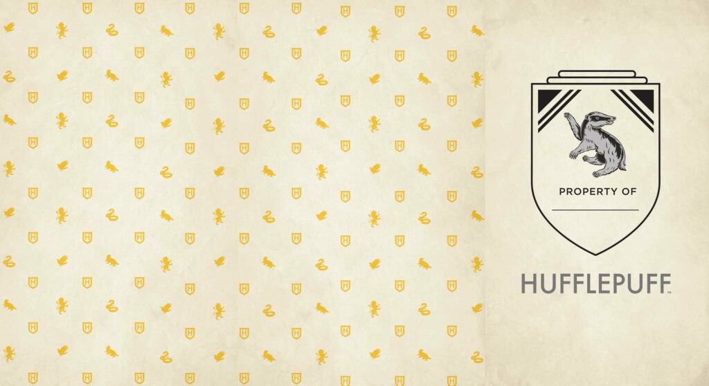 Hufflepuff's Journey: A Captivating Hardcover Journal Immersed in the Wizarding World Wallpaper