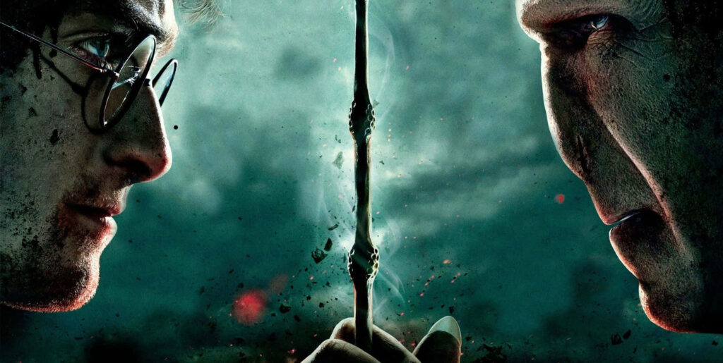 Harry Potter vs Voldemort: Intense Rivalry Wallpaper Background
