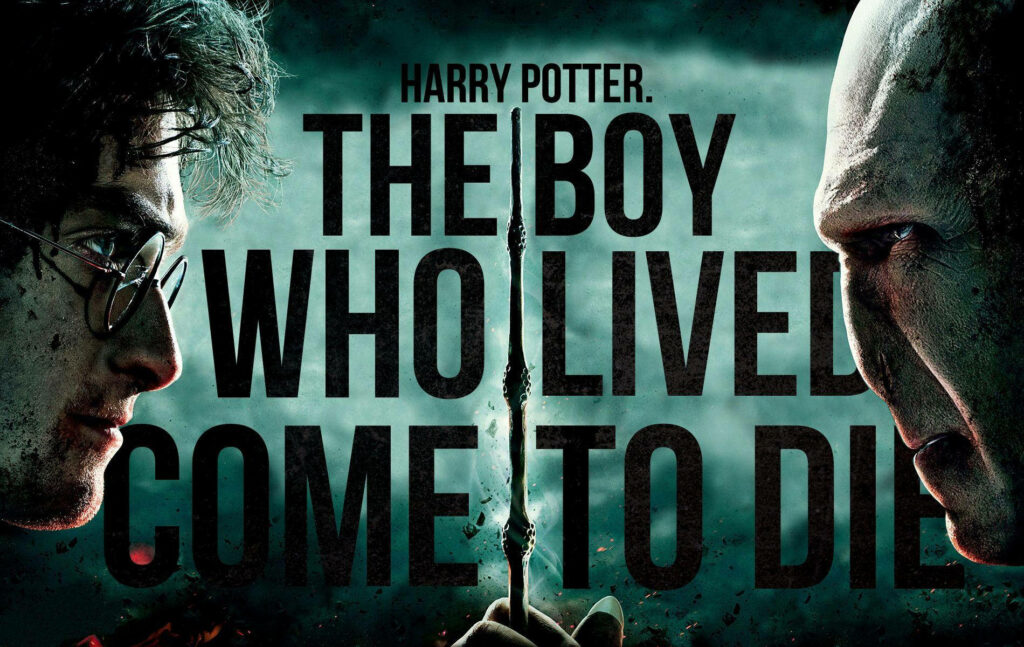 The Ultimate Showdown: Harry Potter and Voldemort Square Off in Epic iPad Wallpaper