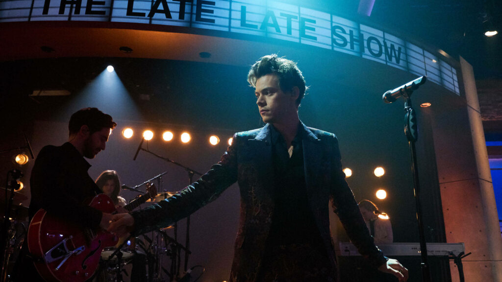 Heartthrob Harry Styles Takes The Late Late Show by Storm: Mesmerizing Wallpaper