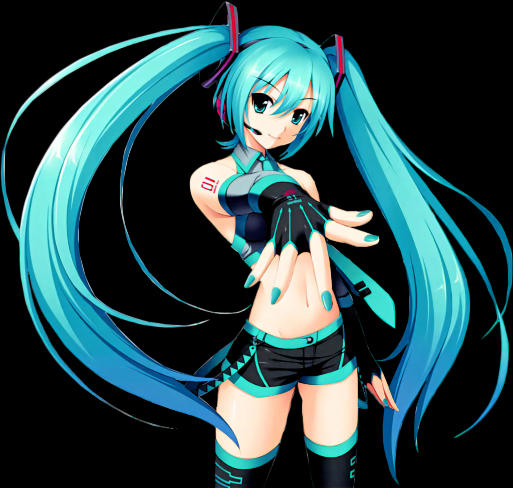 Dynamic Hatsune Miku Wallpaper: Iconic Virtual Diva Background