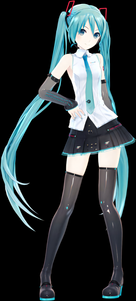 Hatsune Miku Wallpaper: Iconic Vocaloid Character in Futuristic Design