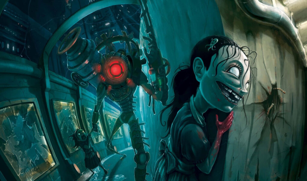 Haunting BioShock Infinite Wallpaper: Eerie Underwater Atmosphere