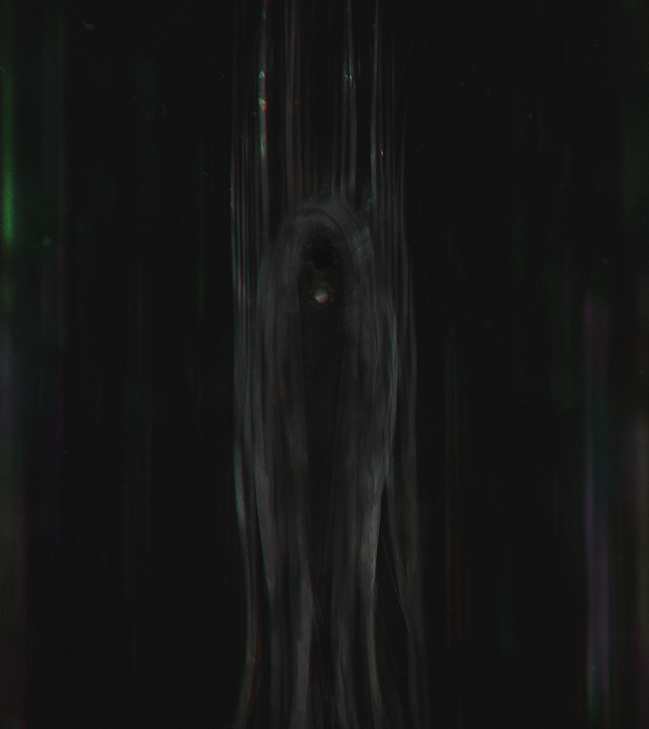 Haunting Dark Wallpaper: Abstract Vertical Lines & Mysterious Design