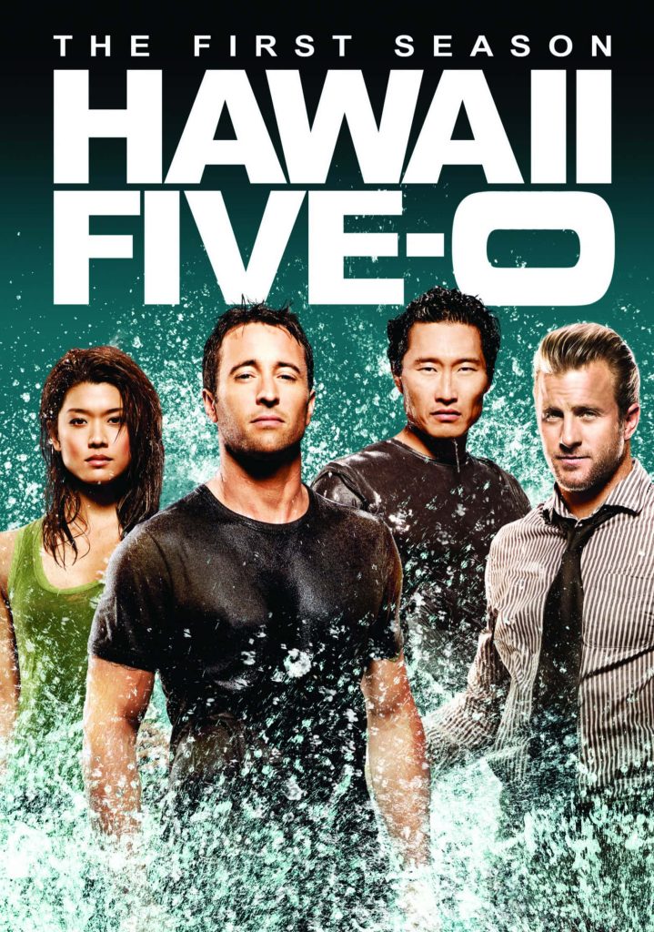 Hawaii Five-0 Season 1 wallpaper with cast Grace Park Alex O’Loughlin intense water splashes