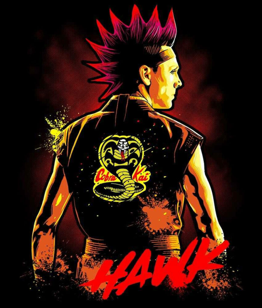 Hawk Cobra Kai Art Wallpaper: Bold Design & Signature Style