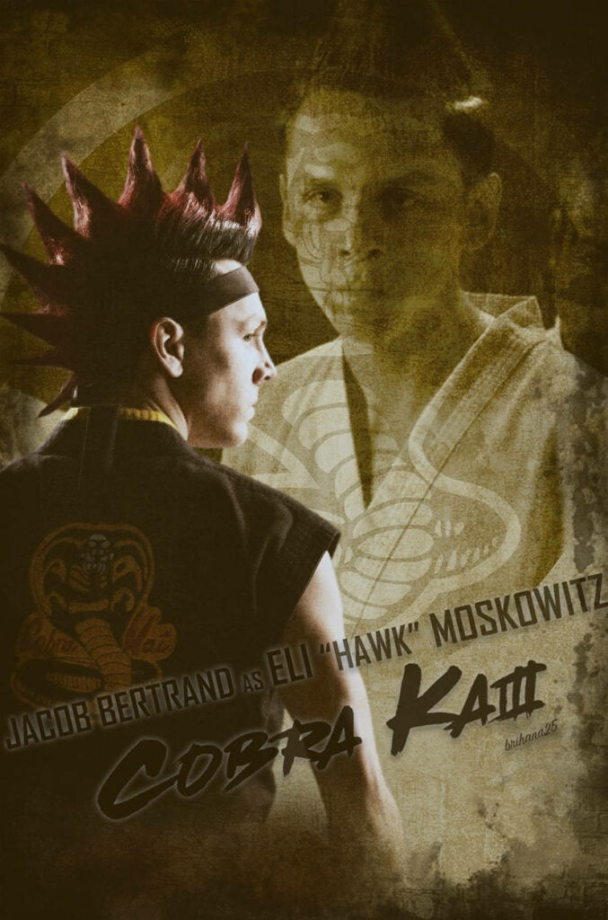 Hawk from Cobra Kai: Intense Wallpaper Background of Transformation