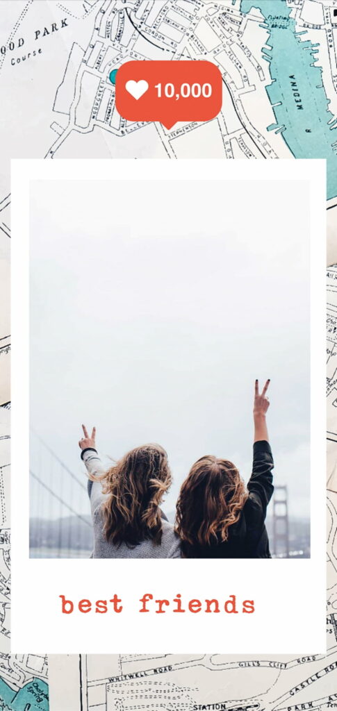 Best Friends HD Phone Wallpaper: Peace Sign Pose Against Serene Sky