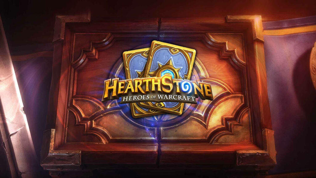 Hearthstone Wallpaper: Iconic Logo & Dynamic Fantasy Artwork