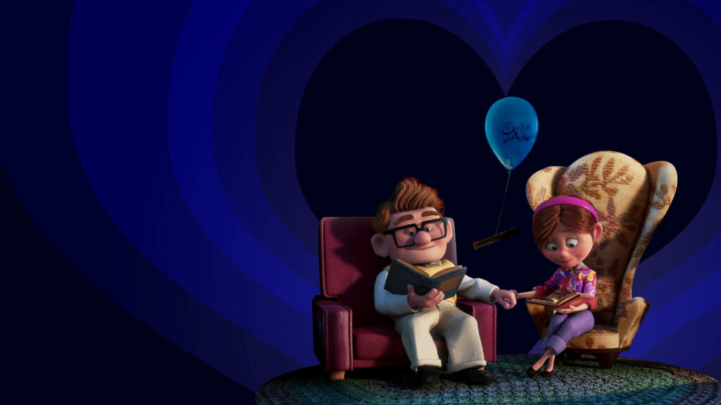 Heartwarming Carl & Ellie Wallpaper: Tender Moment from Up