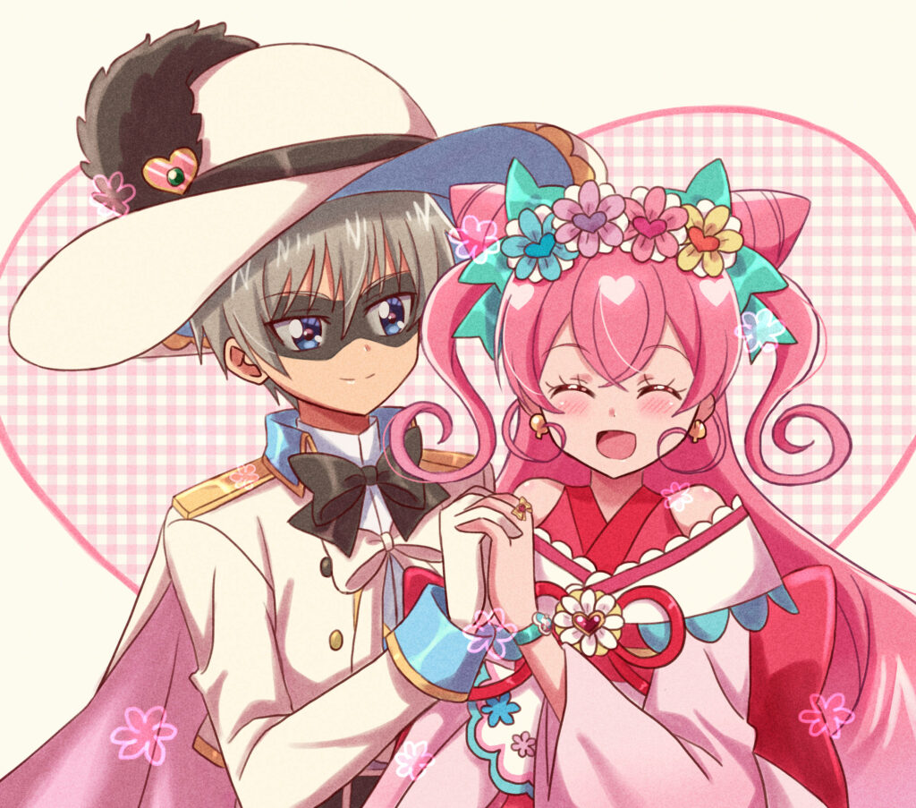 Cure Precious & Black Pepper Heartwarming Wallpaper | Delicious Party Precure