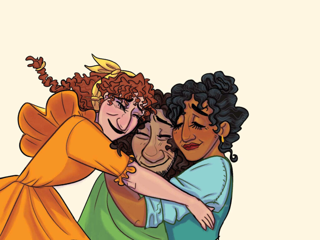 Enchanting Disney *Encanto* Wallpaper: Bruno's Family Embrace
