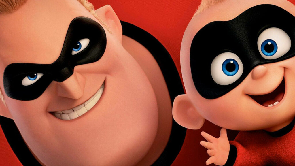 Heartwarming Mr. Incredible and Jack-Jack Wallpaper Background