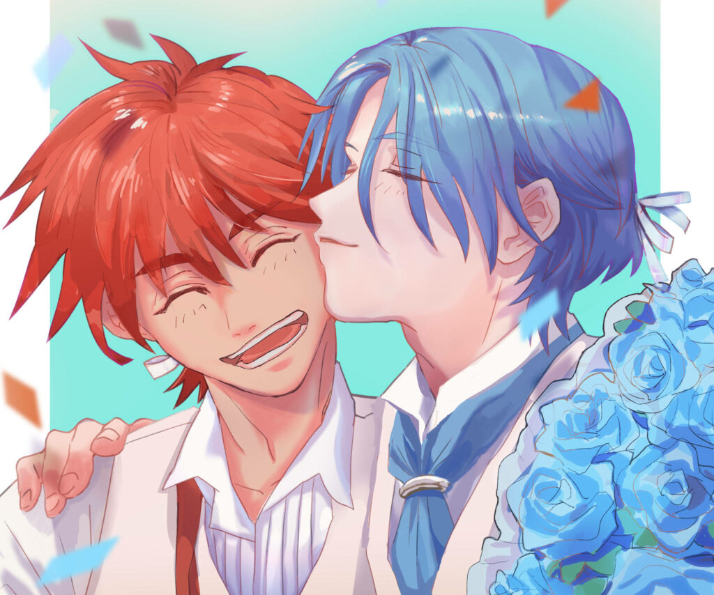 Charming Reki & Langa Wallpaper Background - Heartwarming Art
