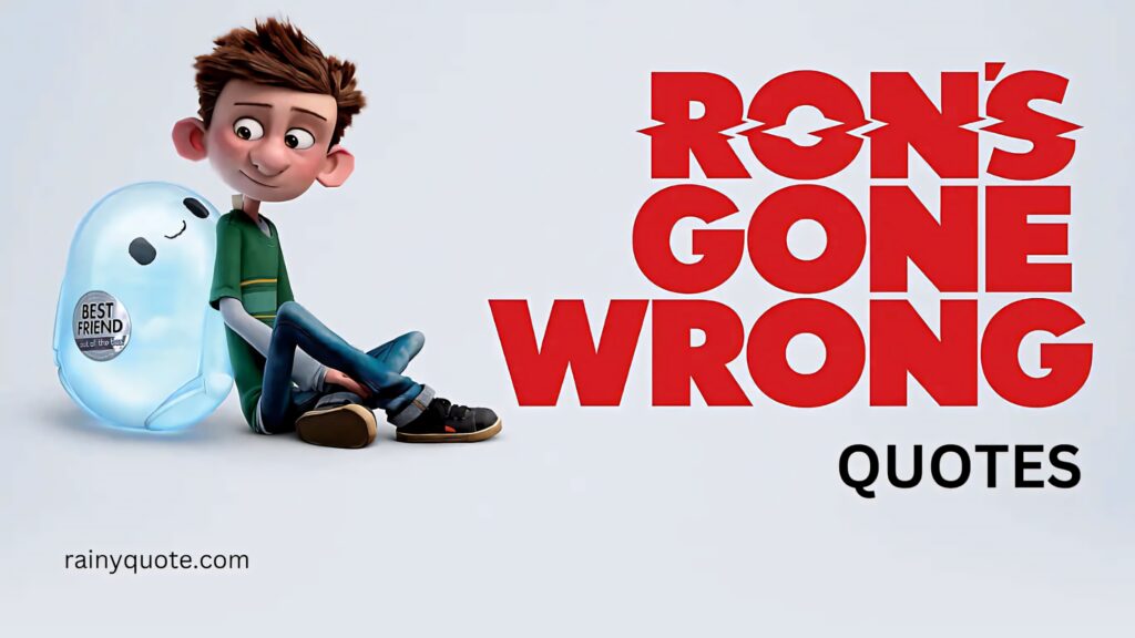 Heartwarming Ron's Gone Wrong Wallpaper: Boy & Robot Bond Quotes