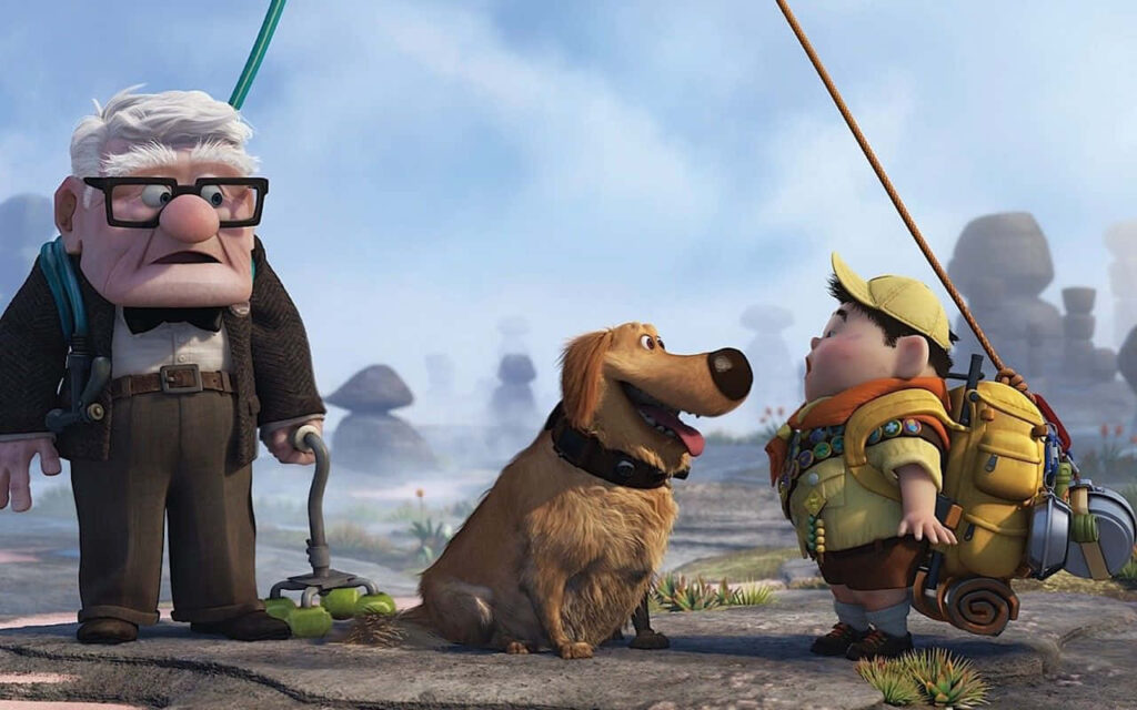 Heartwarming Up Scene: Dug & Russell with Carl - Wallpaper Background