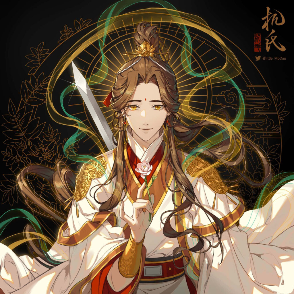 Heaven Official's Blessing Wallpaper: Ethereal Divine Character Design