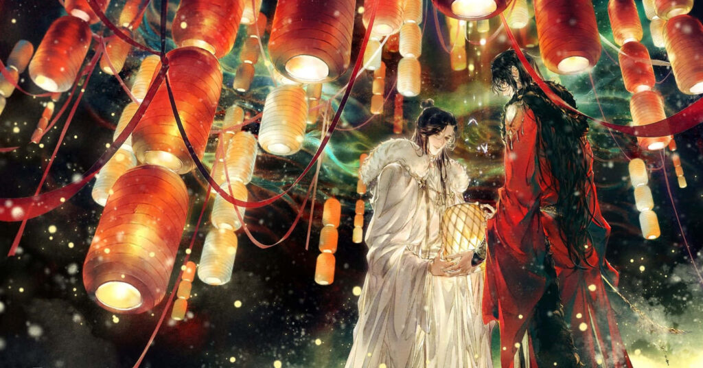 Heavenly Illumination: Winter Blessings from the Celestial Authorities Wallpaper