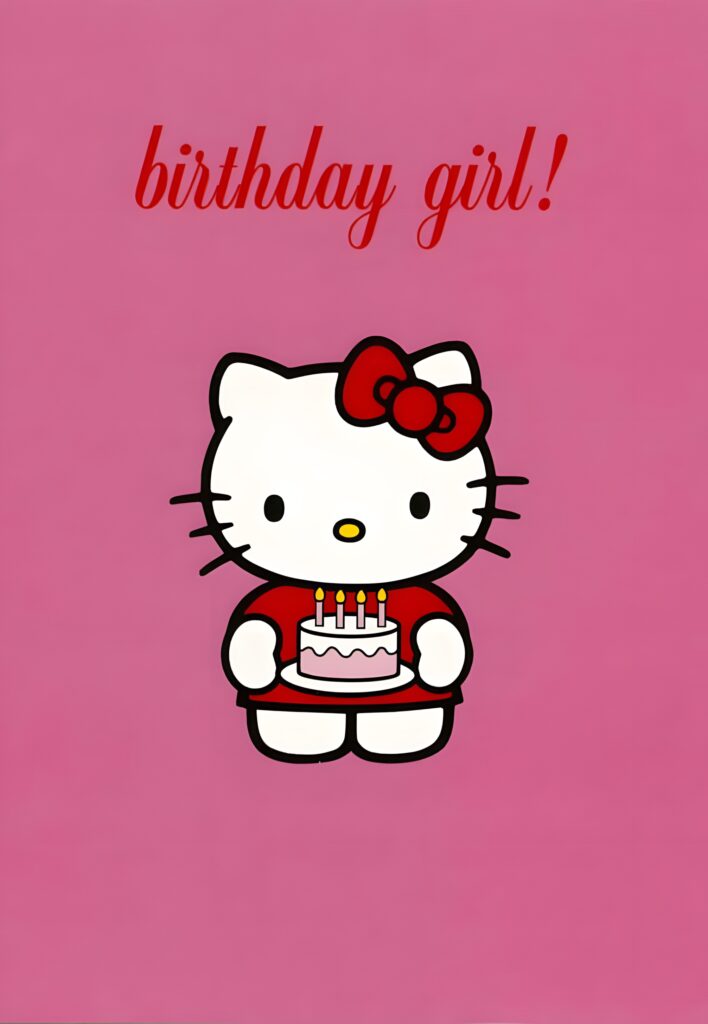 Hello Kitty Birthday Wallpaper: Cute Design for Celebrations