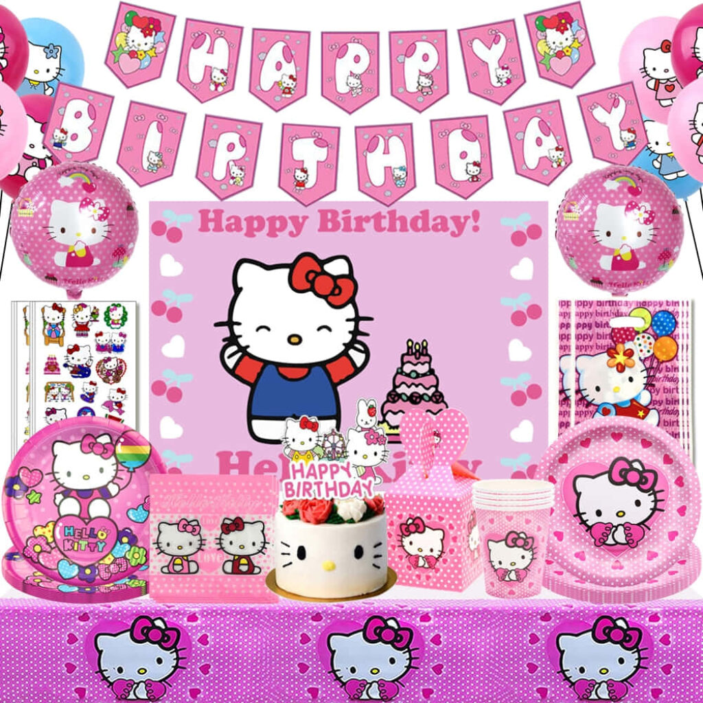 Hello Kitty Birthday Wallpaper: Adorable Pink Party Celebration